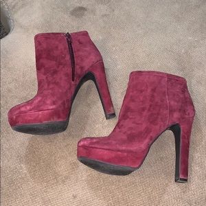 Gianni Bini Suede Heeled Boots